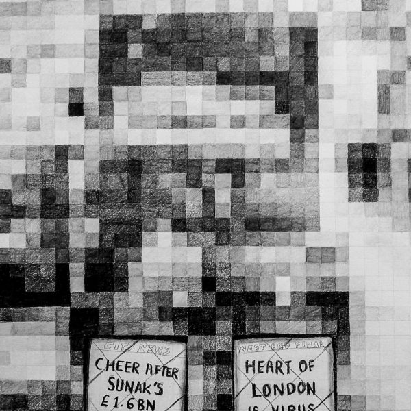 Good Days News, Bad Days News, pencil on paper, 30x42cm (2020)